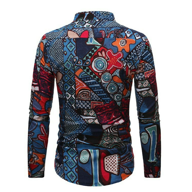 Linen printed sale shirts