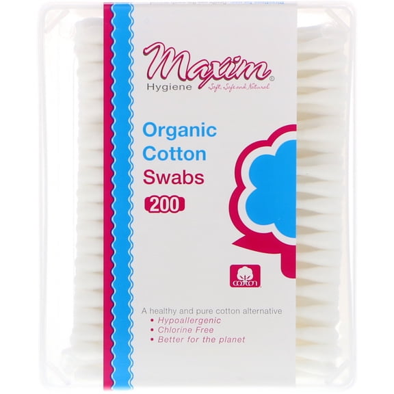 Maxim Maxim Organic Cotton Swabs, 180 ea