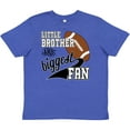 thumbnail image 3 of Inktastic Little Brother and Biggest Fan- Football Player Youth T-Shirt, 3 of 5