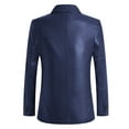 thumbnail image 5 of Fgnfyis Suit Jacket for Men Mens Jacket Suit Fashion Trend Casual Textured Leather Jacket Outerwear for Stylish Jackets for Men Blue XXXXXXL, 5 of 5