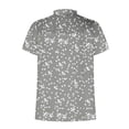 thumbnail image 5 of Qiopertar Mode Femmes Été Imprimé T-Shirt Col en V Manches Courtes Blouse Décontractée Tops Grandes Économies de Vacances! Moins de 5$ jusqu'à 90 % de Réduction, 5 of 5