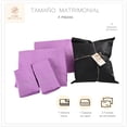 thumbnail image 2 of Juego de Sábanas Matrimonial 2800 Hilos Extra Suave Premium Lisa Soft Nature, 2 of 5