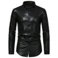 thumbnail image 2 of Qiopertar Liquidation à Moins de 5$ Chemise à Manches Imprimé Diamant Mode Décontractée pour Hommes en Solde, 2 of 9