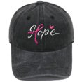 thumbnail image 1 of Gorra de béisbol bordada de algodón liso Hope Ribbon, 1 of 1