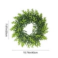 thumbnail image 3 of HomeKingdee Christmas Wreath Front Door,Real Touch Norfolk Pine Wreath,Artificial Winter Pine Wreath, Faux Green Wreaths for Wall Window Porch Farmhouse, 3 of 6