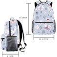 thumbnail image 2 of Aesthetic Flying Butterflies and Flowers School Backpack Medium Size, Travel Bag for Women Men Teens Girls Boys, 2 of 6