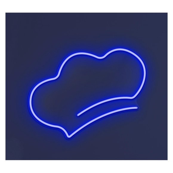 Letrero De Neón Con Luz LED Para Sombrero Chef, Para Cocina, Cafetería, Bar, Tienda Comida, Decoración Pared, Arte, Restaurante, Delicatessen 40cm