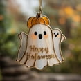 thumbnail image 5 of Halloween Sun Catcher, 8 Inches Cute Ghost Suncatcher for Window Hanging Decoration Stains Glass Creates Indoor Rainbows Light Refraction for Family Art Wall Decor(E), 5 of 8