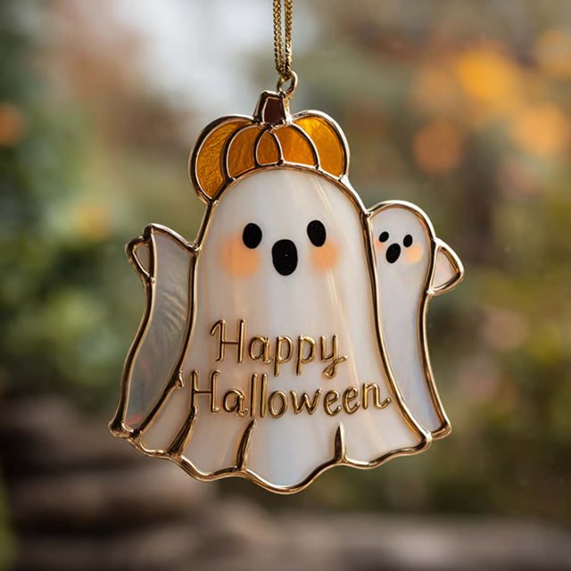 Decoraciones de Halloween, adornos de Halloween, regalos de Halloween, adorno colgante de arte espeluznante de Halloween, el colgante