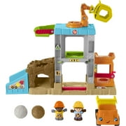 Fisher-Price Little People Load Up ‘N Learn Construction Site Toddler Musical Playset with 5 Pieces