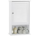 thumbnail image 1 of Gymax Armoire Murale 27,5 Pieds' H Armoire de Rangement de Salle de Bain Étagère Réglable, 1 of 10