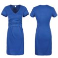 thumbnail image 1 of Vestido De Embarazada Sexy Con Cuello En V (Azul) (L)-105483.15 Tmvgtek Mujer, 1 of 7