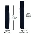 thumbnail image 7 of 6 Pairs Men's Athletic Tube Socks Over the Calf - 25" Length - Size 10-15 Navy, 7 of 7