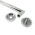 thumbnail image 2 of Preferred Bath Accessoreis Anello 24" Glass Mounted Bathroom Mitered Towel Bar, Polished Chrome, 2 of 2