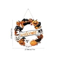 thumbnail image 3 of Miwamany Wooden Halloween Welcome Sign, Front Door Wall Hanging Plaque, Rustic Spooky Decor for Home Courtyard Entryway Porch Party Decoration, 3 of 6