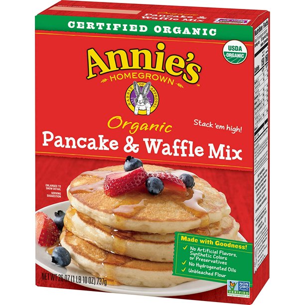 Annies Organic Pancake and Waffle Mix Box, 26 oz (Pack of 8) Walmart