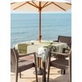 thumbnail image 3 of Outdoor Tablecloths with Umbrella Hole & Zipper, Spring Floral 54x54 Inch Square Tablecloths, Yellow Flowers Botanical Patchwork Grid Bohemia Waterproof Table Cloth, Patio/Pool/Picnic Table Covers, 3 of 8