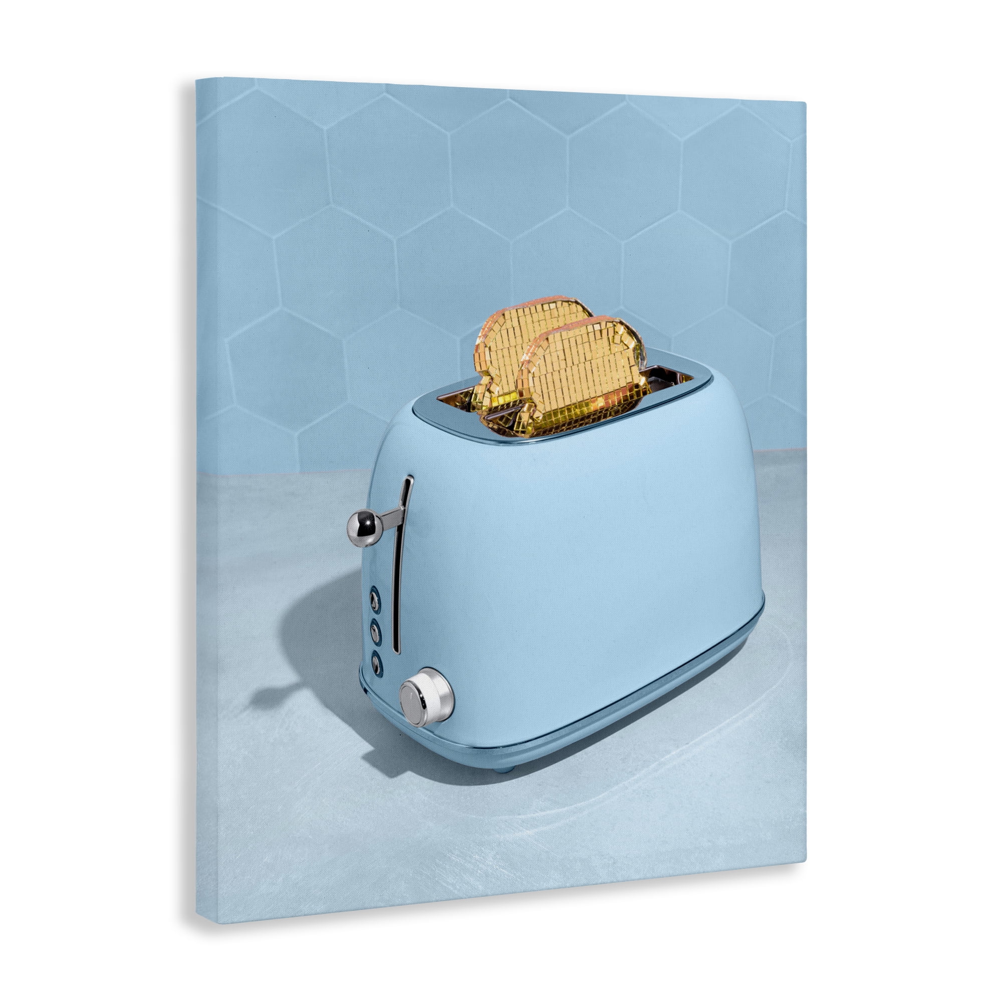 Stupell Industries Golden Disco Toaster Over Canvas Wall Art, design by LISH Creative
