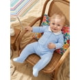 thumbnail image 6 of BemeyourBBs Preemie Newborn Baby Boy Girl Spring Summer Fall Winter Clothes Footed Romper One Piece Outfit Soft Long Sleeve Peter Pan Doll Collar Full Zipper Footie Jumpsuit, 6 of 9