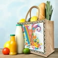 thumbnail image 3 of DIY Diamond Art Painting Letters Creative Design Eco Bag Handbag (Single Side Diamond)-V, 3 of 10