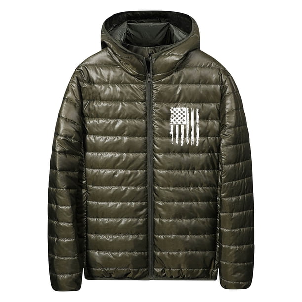 Puntoco Chaqueta De Exterior Con Capucha Y Cremallera De Color Liso Para Hombre