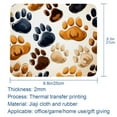 thumbnail image 5 of Dog Paw Print Gaming Mousepad Square, 8.3x9.8 Inch Non-Slip Rubber Bottom Printed Mouse Mat for Office and Gaming, 5 of 6