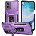 thumbnail image 1 of Funda para GANGXUN Motorola Moto G 2023 4G - Soporte metálico, Función magnética, Morado, 1 of 5