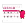 thumbnail image 4 of CASSIE LIZ Womens Plus Size Tops 2X Summer Round Neck Shirts Hot Pink Fashion Short Sleeve Tee Loose Fit Tunics Spring Oversized Blouses Casual Pullovers 2XL 18W 20W, 4 of 5