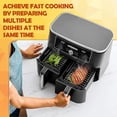 thumbnail image 4 of Air Fryer Accessories Set with 2 Air Fryer Silicone Mat 2 Stainless Steel Air Fryer Rack with 4 Skewers Reusable Non-Stick Heat-Resistant Rectangle Dehydrator Rack 4Pcs, 4 of 11
