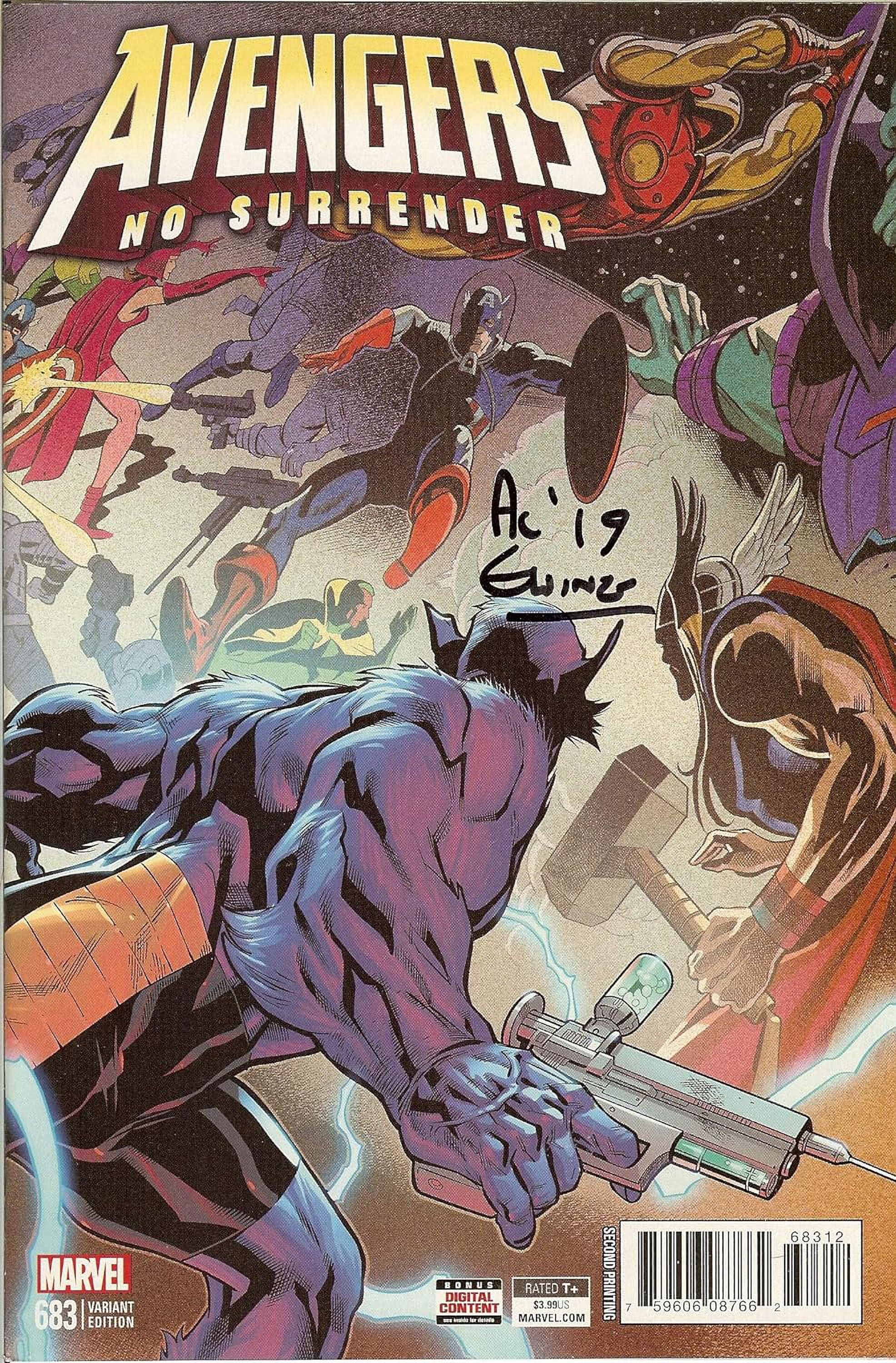 Avengers #683 No Surrender Home NM Signed Al Ewing