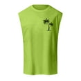 thumbnail image 4 of KPOPLK Men's Workout Sleeveless Shirts: Muscle Swim Shirt, Gym Fitness, Running and Beach Tank Tops for All Activities M Green, 4 of 4