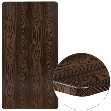 

Flash Furniture 30 x 60 Rectangular Rustic Wood PVC Table Top