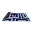 thumbnail image 2 of Ahgly Company Indoor Rectangle Abstract Blue Contemporary Area Rugs, 2' x 3', 2 of 4