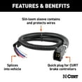 thumbnail image 2 of Curt Manufacturing Cur51516 Universal 2' Brake Control Harness with Quick Plug, Packaged, 2 of 2