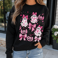 thumbnail image 4 of Breast Cancer Awareness Shirt, Pink Ribbon Ghost and Pumpkin Sweatshirt, Cute Halloween Hoodie and T-Shirt, October Support Gift for Women, 4 of 9