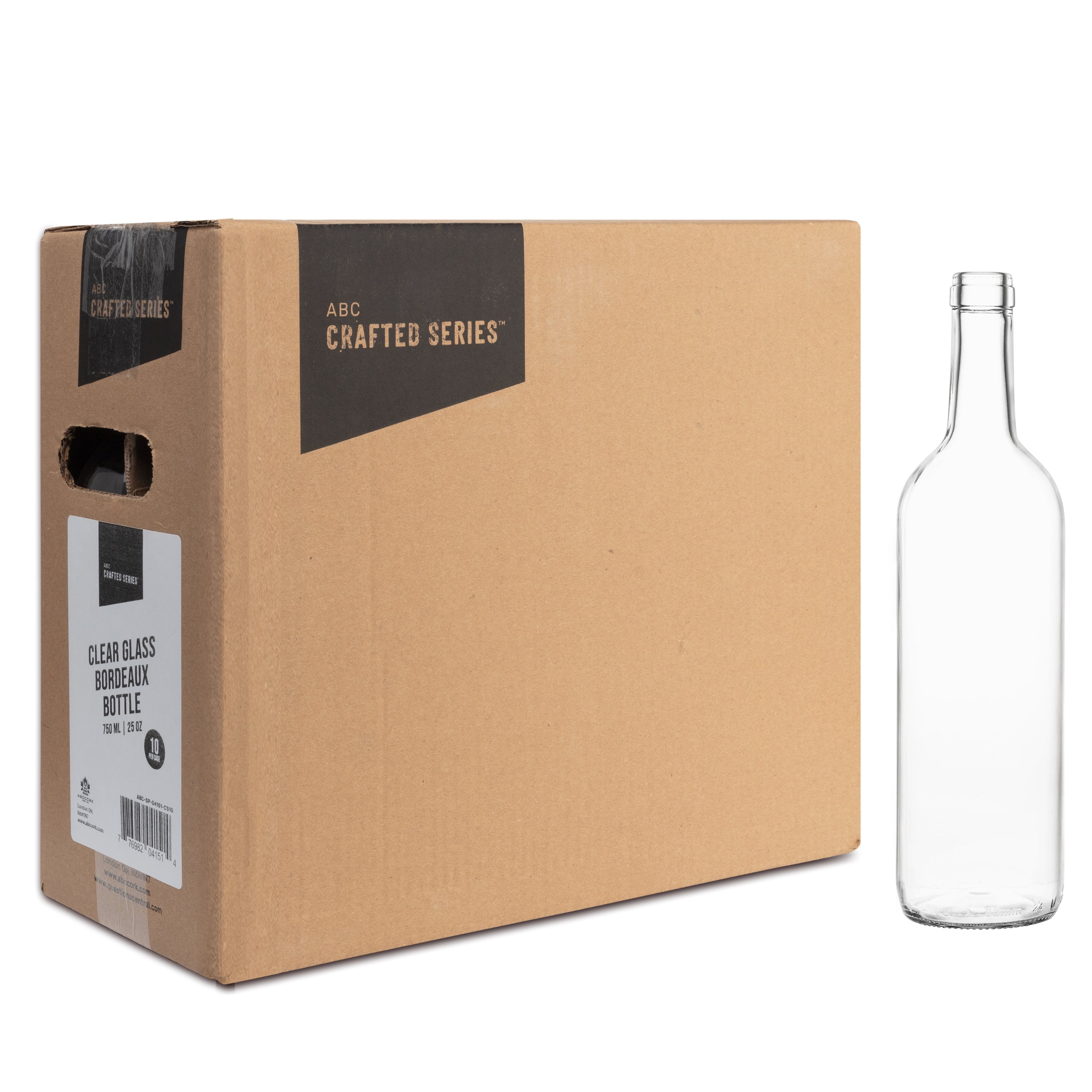 Bouteilles De Vin En Verre Vides Photo stock - Image du fond, blanc