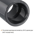 thumbnail image 5 of Uxcell 1-1/4" SCH80 UPVC Pipe Fitting Straight Socket Coupling Connector, Grey 4 Pack, 5 of 5
