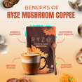 thumbnail image 3 of RYZE SUPERFOODS Mushroom Medium Roast Coffee USDA Organic with 6 Adaptogenic Mushrooms, USA Grown Instant Coffee for Better Energy, Focus Digestion Immunity with Lions Mane & Turkey Tail 30 Servings, 3 of 8