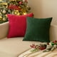 thumbnail image 4 of Juego de 2 fundas de almohada MIULEE Christmas, color verde oscuro, 66 x 66 cm, 4 of 9