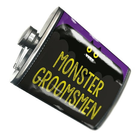 

NEONBLOND Flask Monster Groomsmen Halloween Funny Bat