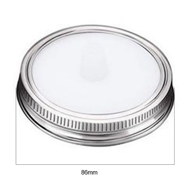 Tapas de tarro de masón de boca anchatapa de sellado de hojalata para tarro de conservas (blanco) Ndcxsfigh Nuevos Originales