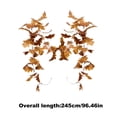 thumbnail image 3 of Homchy Fall Decor Artificial Maple Leaf Garland, 8ft Fall Foliage Vine for Thanksgiving, Autumn Wedding, Indoor Outdoor Party Decor, 3 of 8