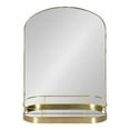thumbnail image 2 of Kate and Laurel Peyson Framed Arch Mirror with Shelf, Gold 18x24, 2 of 8