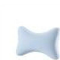 Btomtd Ice Silk Foam Pillow for Chair or Car Contour Pillow Neck Headrest Pillow Cervical Support Bed Pillow Home Office Use, 11.41 x 7.48inch, Blue
