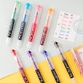 thumbnail image 4 of EYEYE Disposable Fountain Pens, 8 Pack Multicolor Fine Point Fountain Pens for Writing, Stainless Steel Nib, Smooth Writing for Calligraphy, Journaling, Drafting, Sketching, Doodling & Gifts, 4 of 4