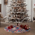 thumbnail image 4 of Bingfone Christmas Tree Skirt Mat Christmas Decoration Interior 48" -colorful Skull rose, 4 of 6
