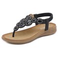 thumbnail image 2 of Zapatos Verano Sandalias Tanga para Bohemian Arch Support Rhinestone Mujeres, 2 of 9