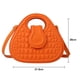thumbnail image 2 of Bolso portátil de moda nueva personalidad bolso cuadrado pequeño bolso diagonal de cuero artificial naranja-rojo, 2 of 5