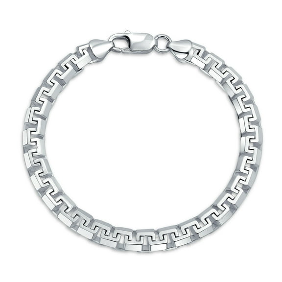 Bling Jewelry Womens Solid Heavy Franco Link Chain Bracelet Sterling Silver Made In Italy 8-9 Inch