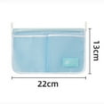 thumbnail image 5 of 2Pcs Refrigerator Storage Mesh Bag Double Compartment Design Fridge Hanging Organizer Bag for Home Kitchen, 5 of 7
